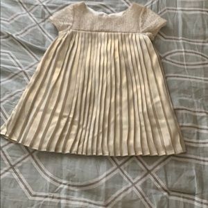Pleated Silk Dress